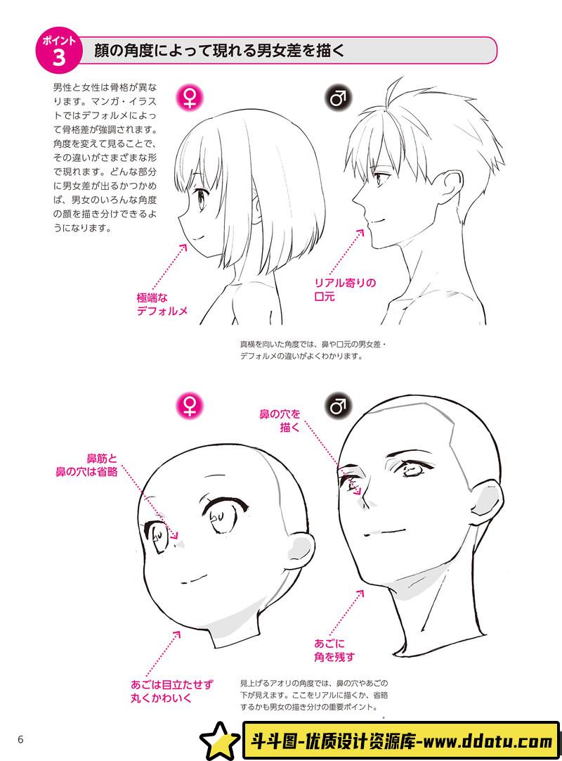 YANAMi 男女脸部的画法-创作学习-141MB-171P-1PDF