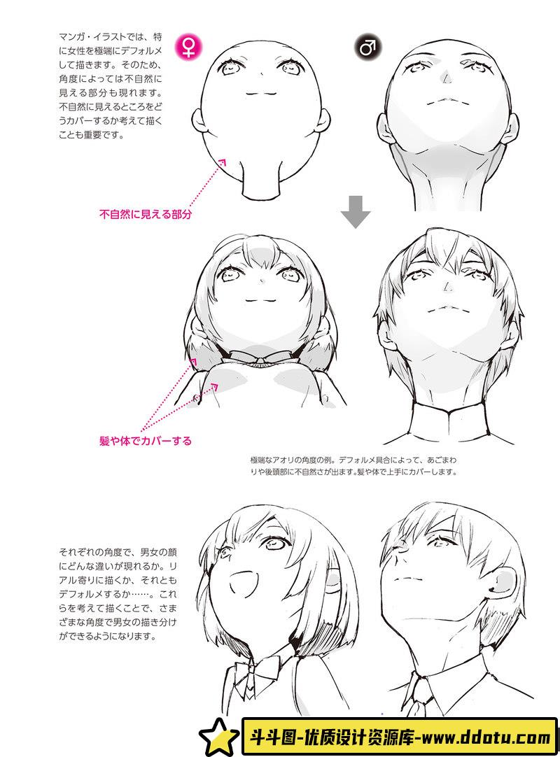 YANAMi 男女脸部的画法-创作学习-141MB-171P-1PDF