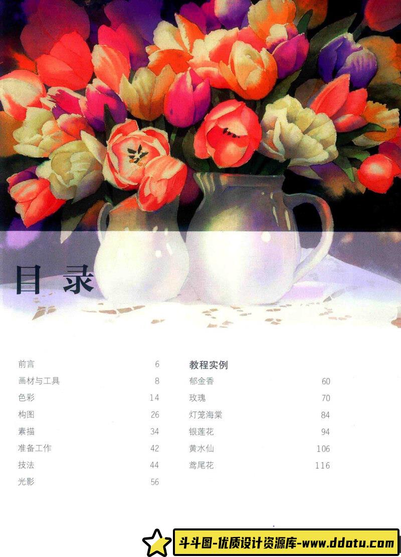 珍妮特 惠特尔 植物水彩-创作学习-49MB-132P-1PDF