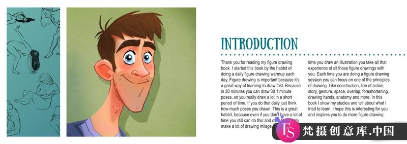 Mitch人物速写-创作学习-185MB-31张+1PDF+1视频