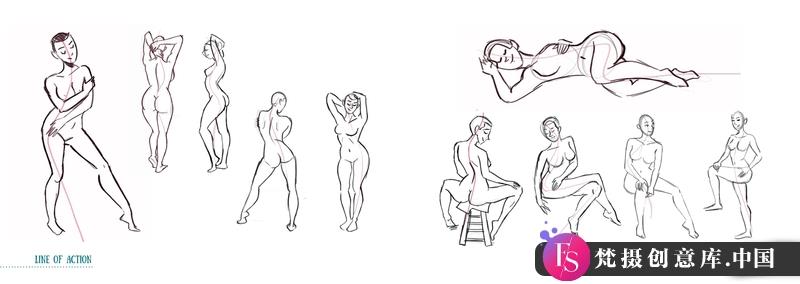 Mitch人物速写-创作学习-185MB-31张+1PDF+1视频