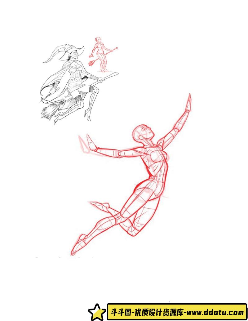 艺术家绘画动态坐姿-创作学习-42M-100P-1PDF