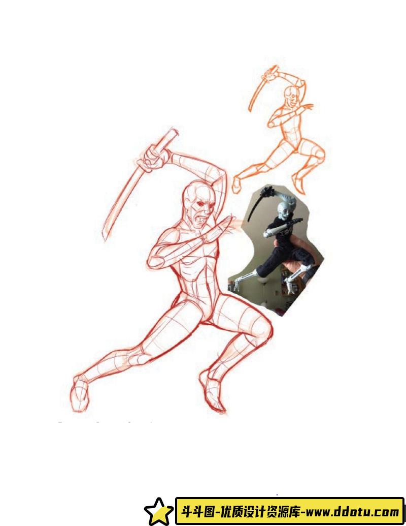 艺术家绘画动态坐姿-创作学习-42M-100P-1PDF