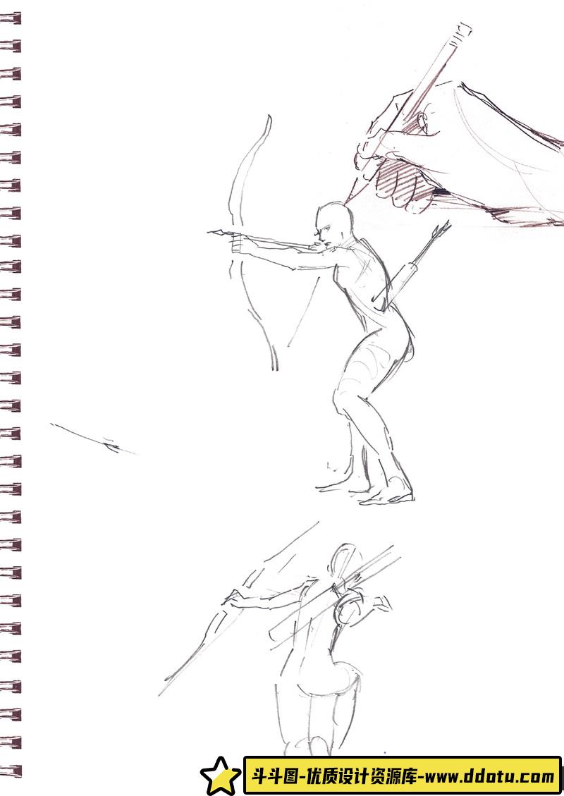 羽山淳一 运动中人物的素描集 女生篇-创作学习-87M-148P-1PDF