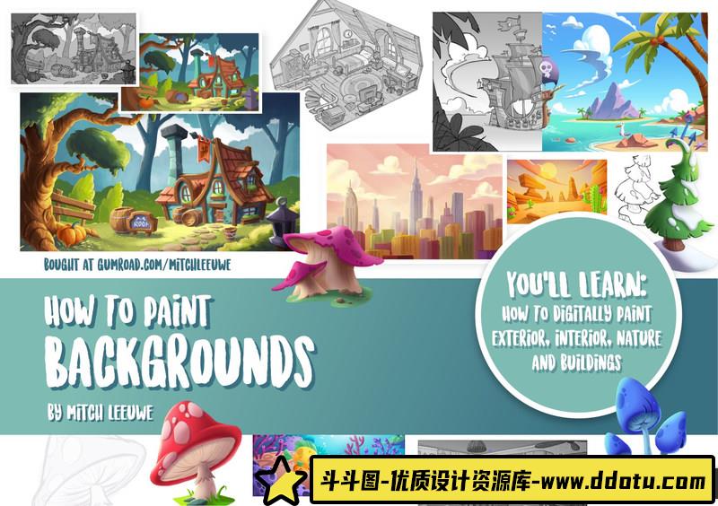 Mitch Leeuwe简易绘画合集-创作学习-135M-232P-7PDF