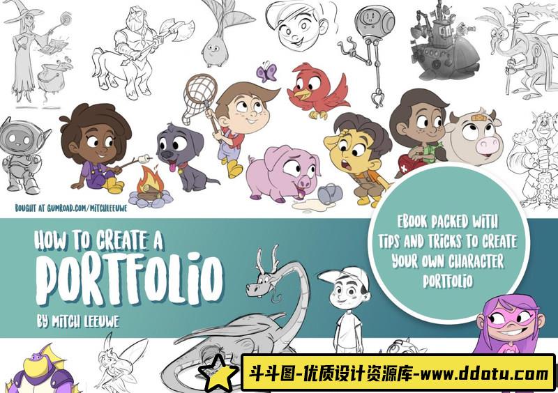 Mitch Leeuwe简易绘画合集-创作学习-135M-232P-7PDF