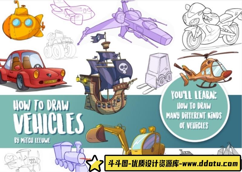 Mitch Leeuwe简易绘画合集-创作学习-135M-232P-7PDF