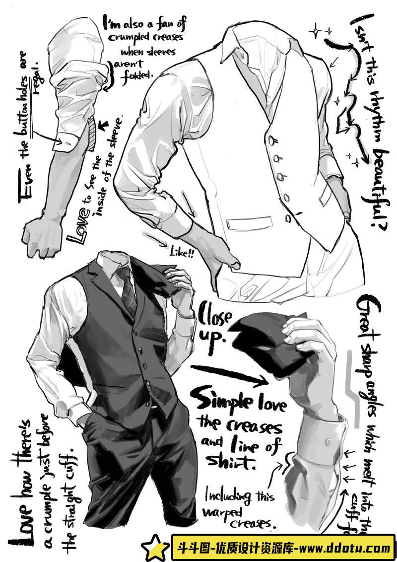 hakubi西装画法-创作学习-483M-54P-1PDF