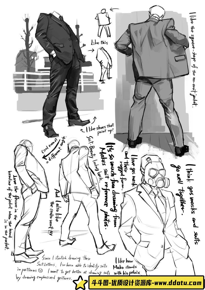 hakubi西装画法-创作学习-483M-54P-1PDF