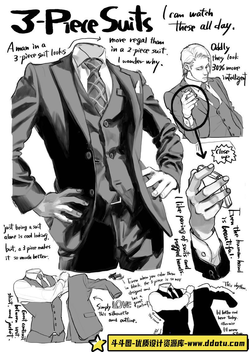 hakubi西装画法-创作学习-483M-54P-1PDF