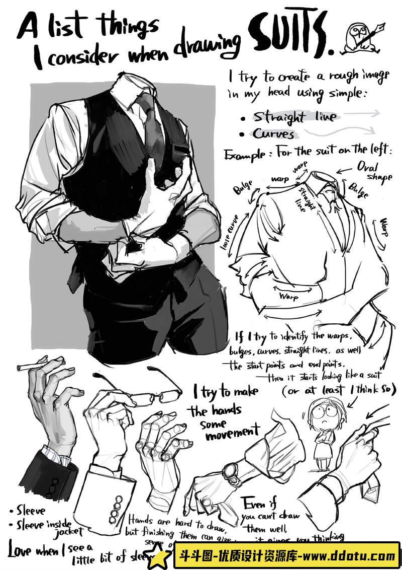 hakubi西装画法-创作学习-483M-54P-1PDF