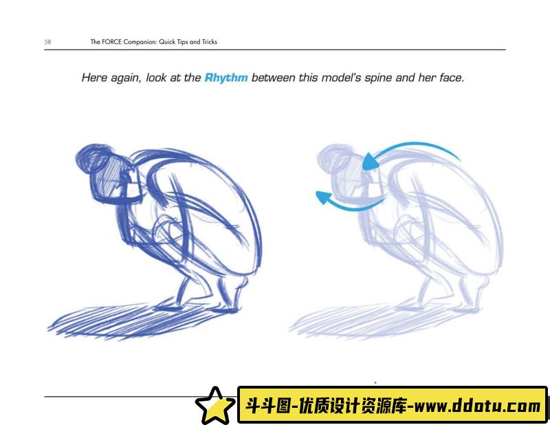 ORCE人体速写手稿集-游戏原画专区-80MB-251P-1PDF