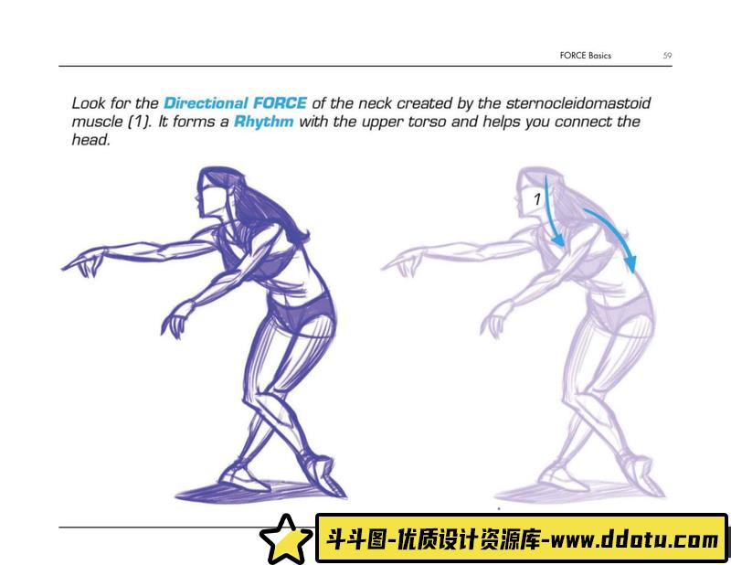 ORCE人体速写手稿集-游戏原画专区-80MB-251P-1PDF