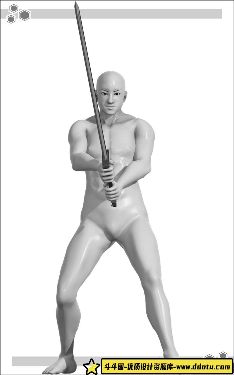 持剑动作IX多角度图集-创作学习专区-72MB-1414P