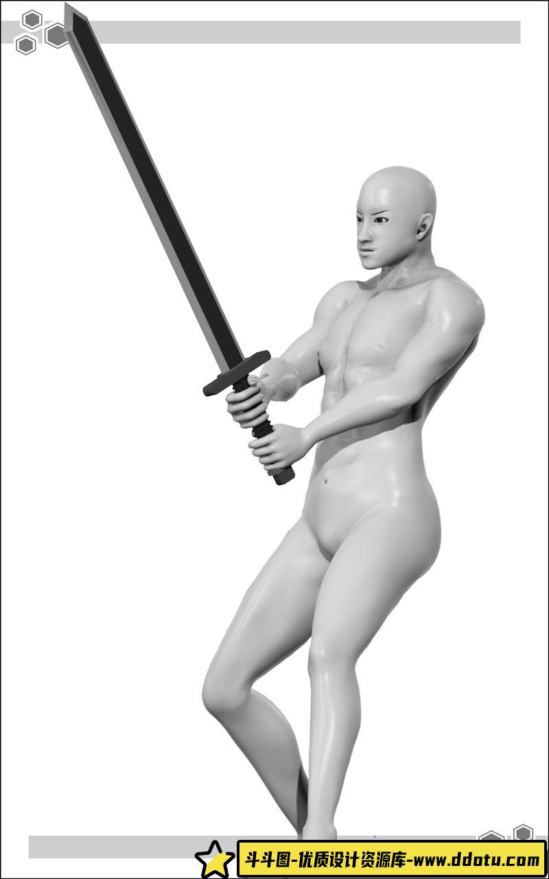 持剑动作IX多角度图集-创作学习专区-72MB-1414P