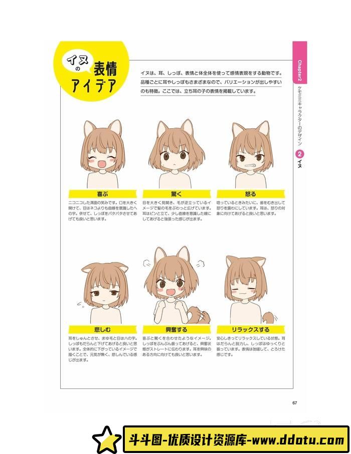 CZ.143- 动漫兽耳角色绘画-创作学习专区-275MB-149P-1PDF-斗斗图