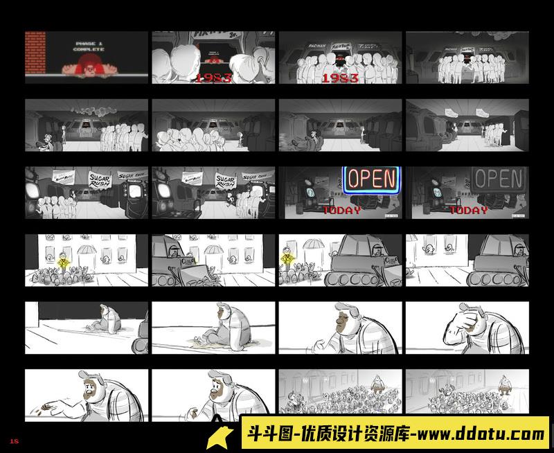 无敌破坏王 设定集-动画设定-80M-163P-斗斗图