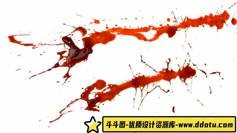 SC77- 53款免抠血液贴图包-商用素材专区-51MB-53P-斗斗图