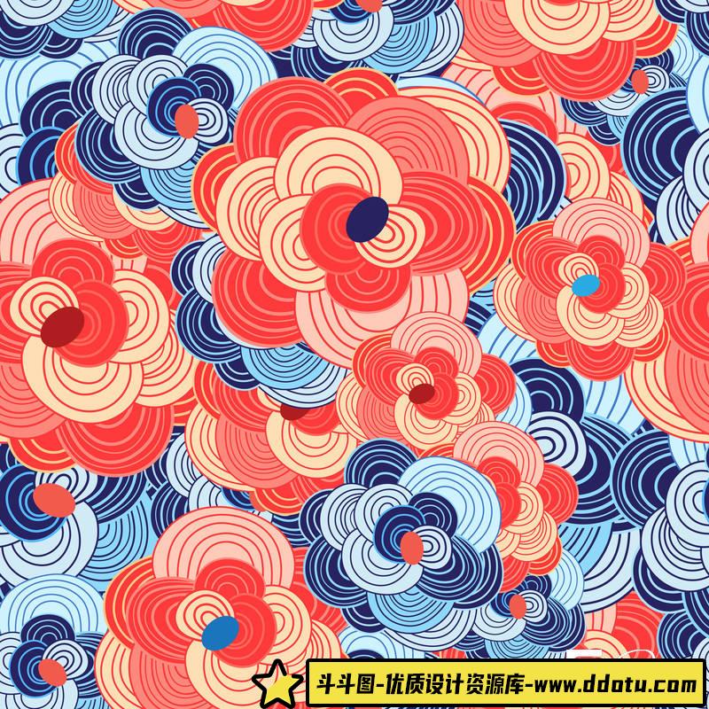 SC84- 7款无缝日式和服图案包-商用素材专区-42MB-7P-7EPS