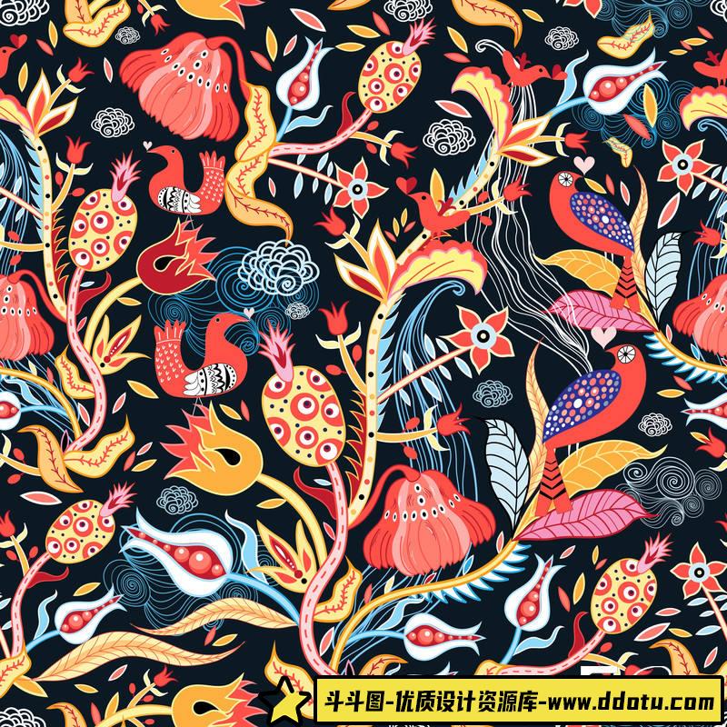 SC84- 7款无缝日式和服图案包-商用素材专区-42MB-7P-7EPS