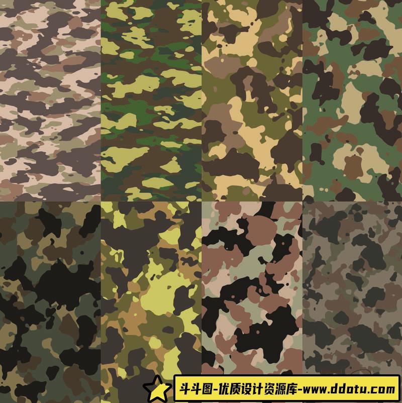 SC85- 80款迷彩矢量背景-商用素材专区-100MB-10P-10EPS-斗斗图