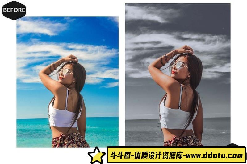 12个豪华奶油​​人像视频后期调色LUT预设AE