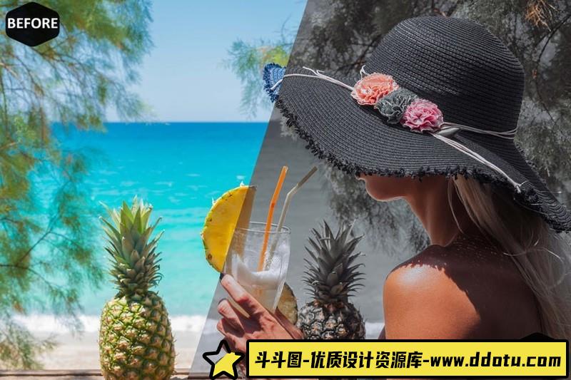 12个豪华奶油​​人像视频后期调色LUT预设AE