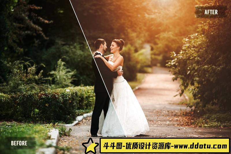 20个复古婚礼LUT预设包旅行婚礼Vlog视频调色LUT预设