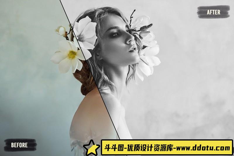 50个LUT预设下载-电影胶片黑白人像必备婚礼人像LUT预设