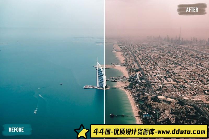 50个电影无人机LUT预设和Lightroom预设预设包50CinematicDroneLUTsPack