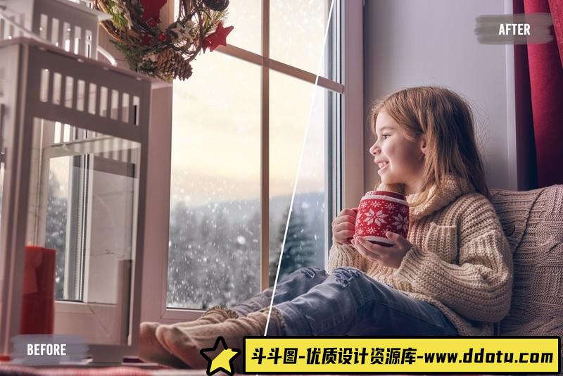 50个冬季风光人像电影视频Vlog调色颜色分级LUT包支持AE