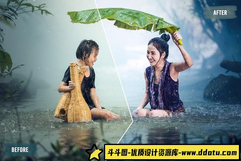 50个旅拍丛林探险LUT包电影视频Vlog调色颜色分级LUT包支持AE