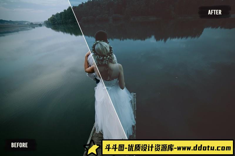 50个前卫婚礼LUT预设包旅行婚礼Vlog视频调色LUT预设