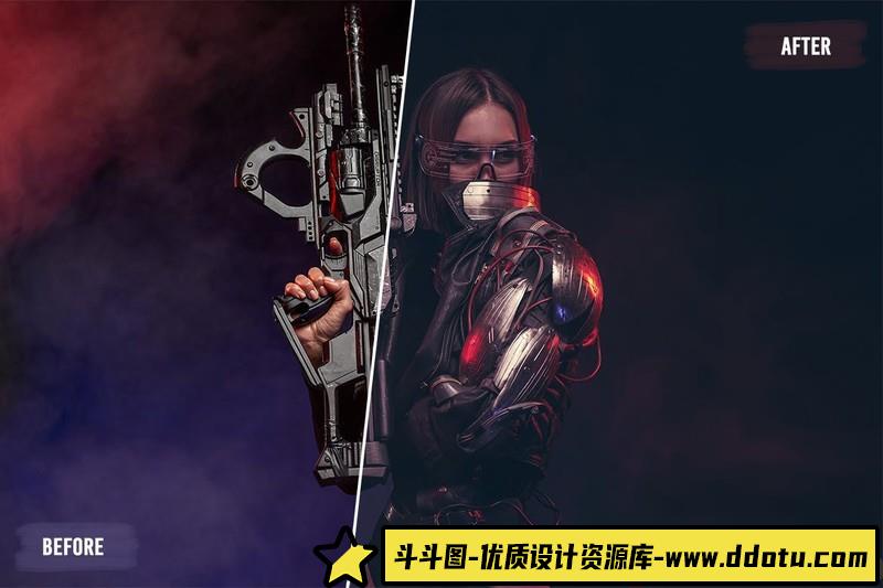 50个未来派电影Vlog视频调色LUT预设包50FuturisticLUTsandPresets