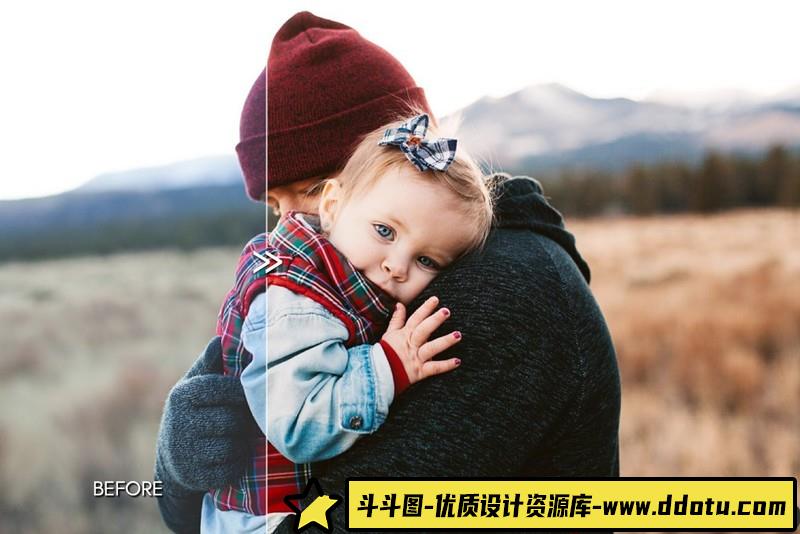 高端自然户外家庭人像高级视频调色LUT预设-电影短片颜色分级LUT预设