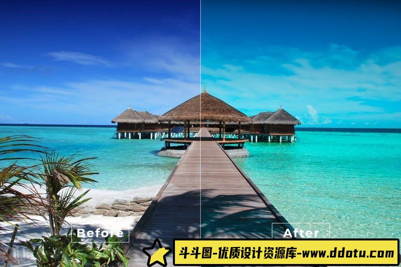 海滩旅拍航拍微电影短视频Vlog调色LUT预设第21季BangsetCinemaPack21