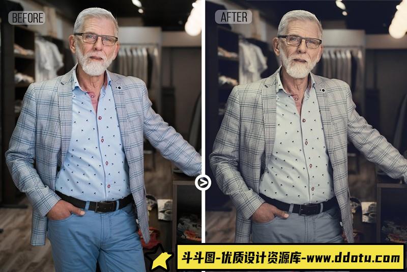 时尚男士视频电影色调调色后期LUT预设滤镜支持AE