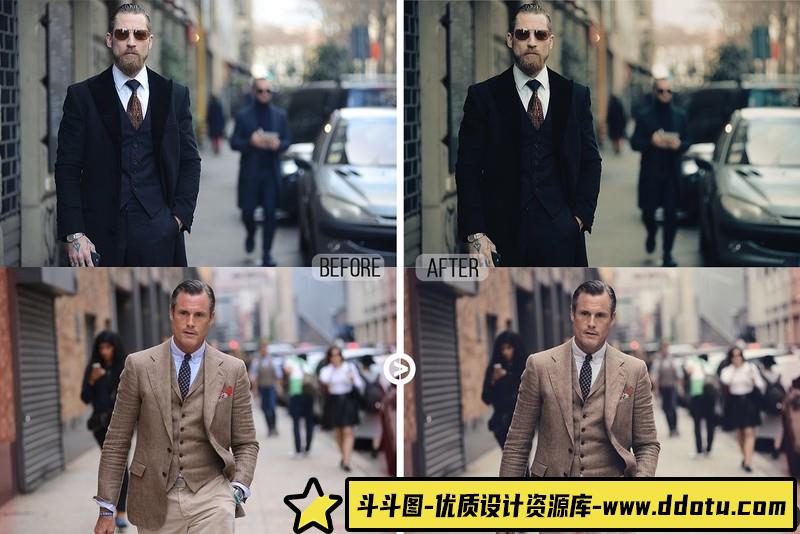 时尚男士视频电影色调调色后期LUT预设滤镜支持AE