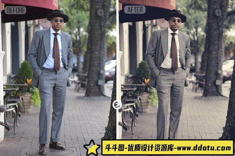 时尚男士视频电影色调调色后期LUT预设滤镜支持AE