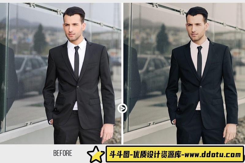 时尚男士视频电影色调调色后期LUT预设滤镜支持AE