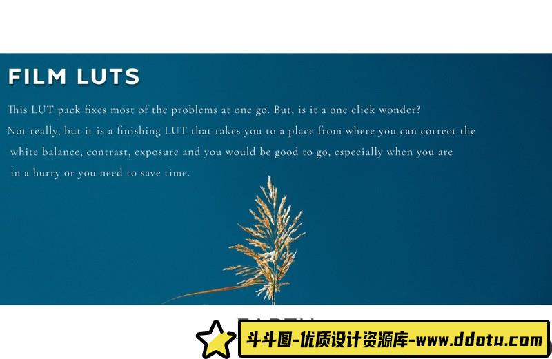 专业富士FUJIFILMX和GFX相机的模拟胶片LUT预设–（用于F-LOG）