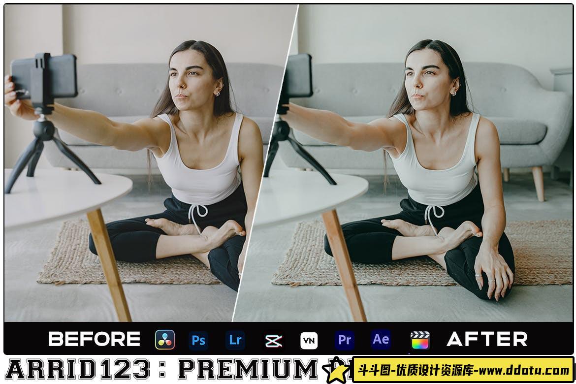INS风格健身打卡视频调色LUT预设 Insta Fit Luts Videos & Presets