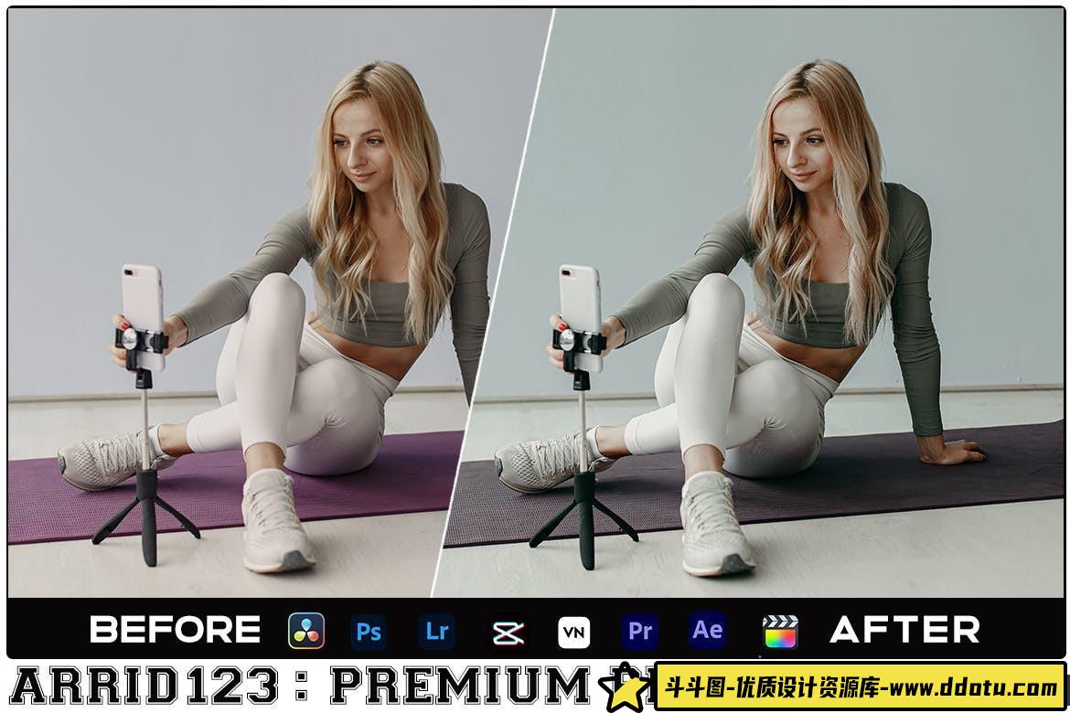 INS风格健身打卡视频调色LUT预设 Insta Fit Luts Videos & Presets