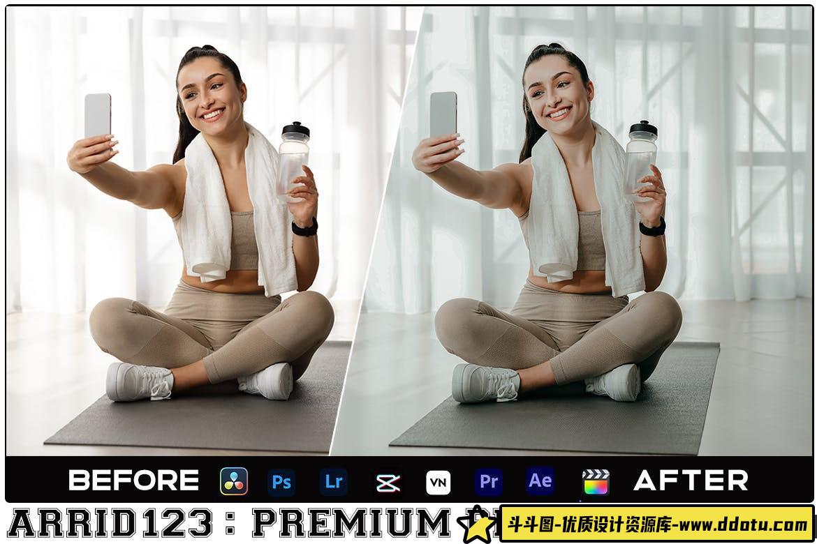 INS风格健身打卡视频调色LUT预设 Insta Fit Luts Videos & Presets