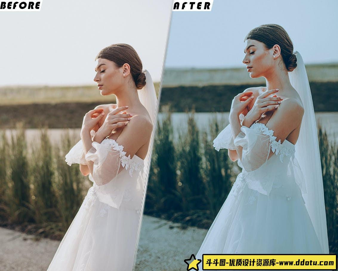 电影婚礼视频调色LUT移动及LR预设Airy Wedding Presets And luts
