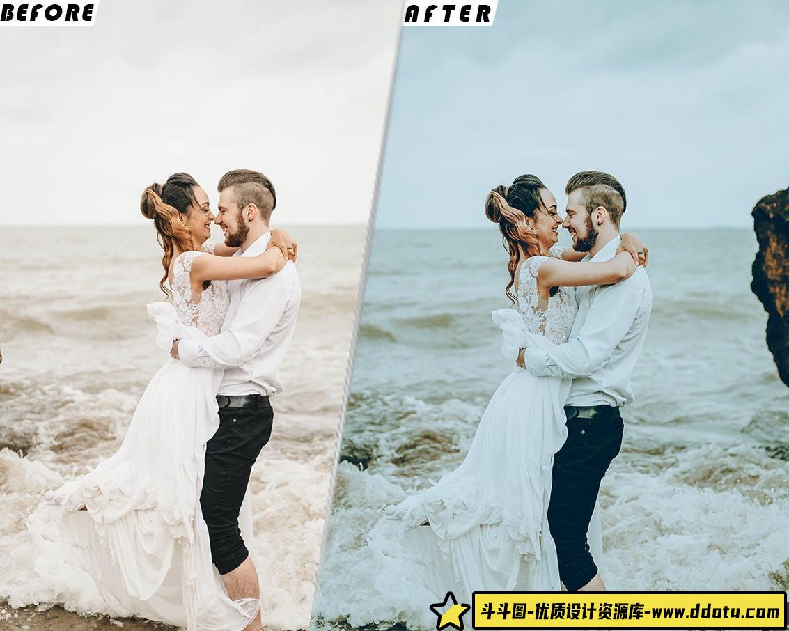 电影婚礼视频调色LUT移动及LR预设Airy Wedding Presets And luts