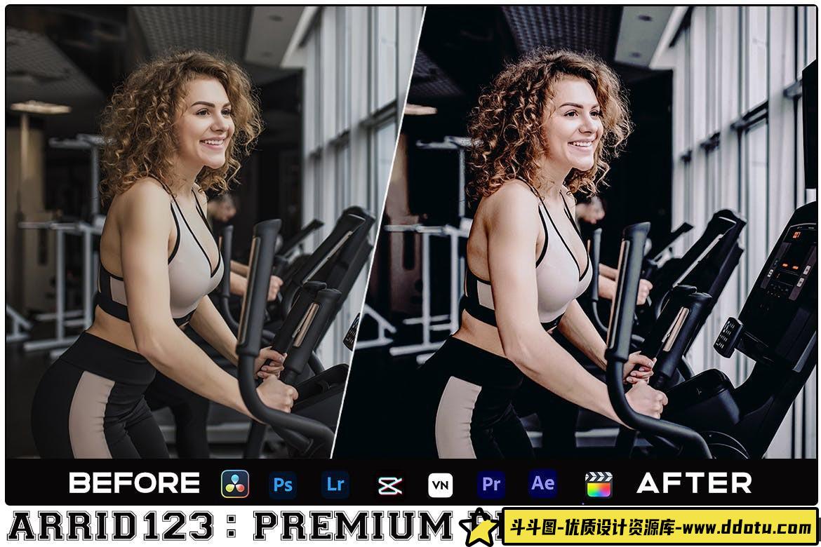 健身打卡电影调色LUT预设及LR预设Clean Black Luts Videos & Presets