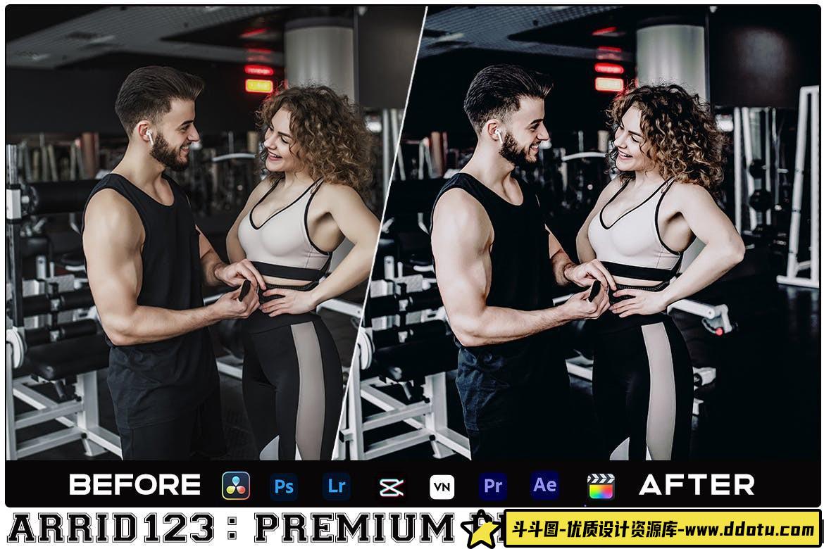 健身打卡电影调色LUT预设及LR预设Clean Black Luts Videos & Presets