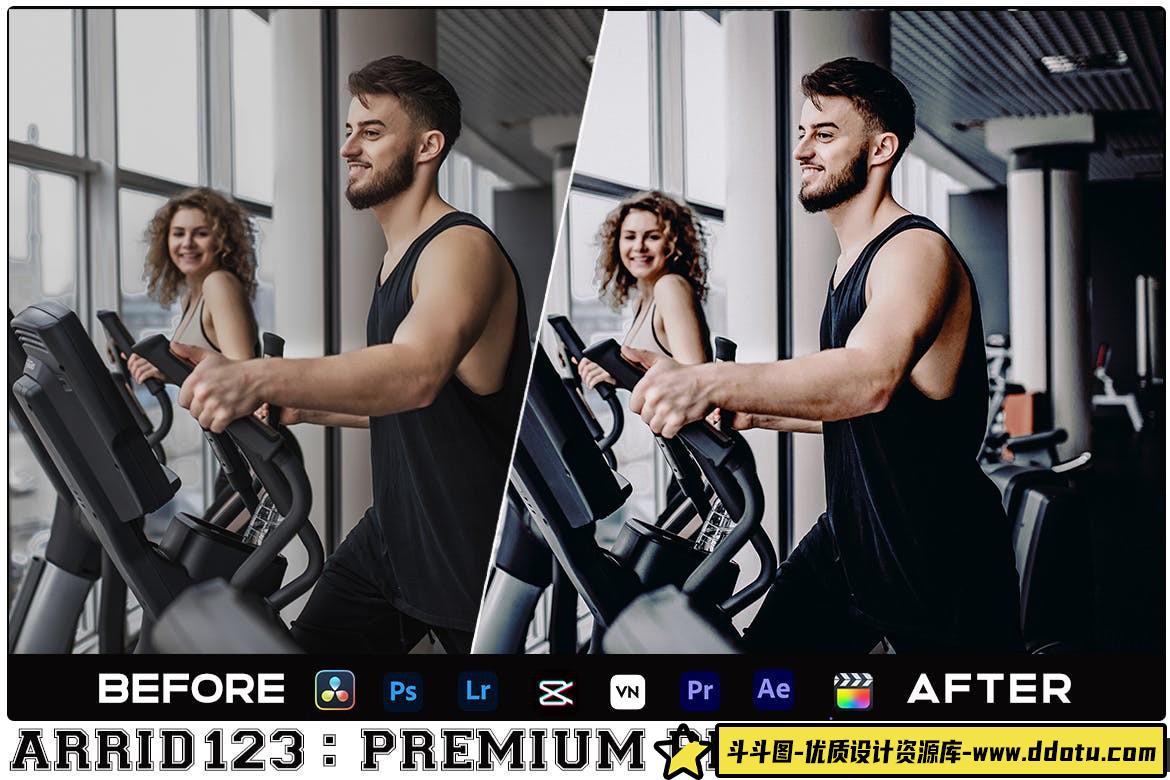 健身打卡电影调色LUT预设及LR预设Clean Black Luts Videos & Presets