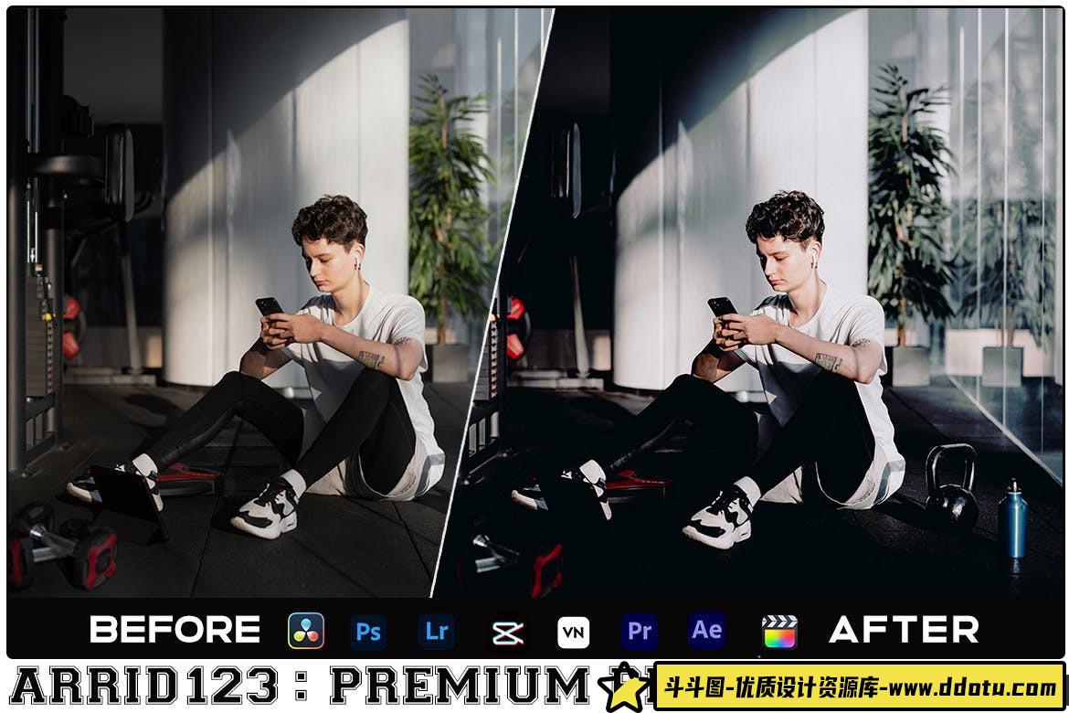 健身打卡电影调色LUT预设及LR预设Clean Black Luts Videos & Presets